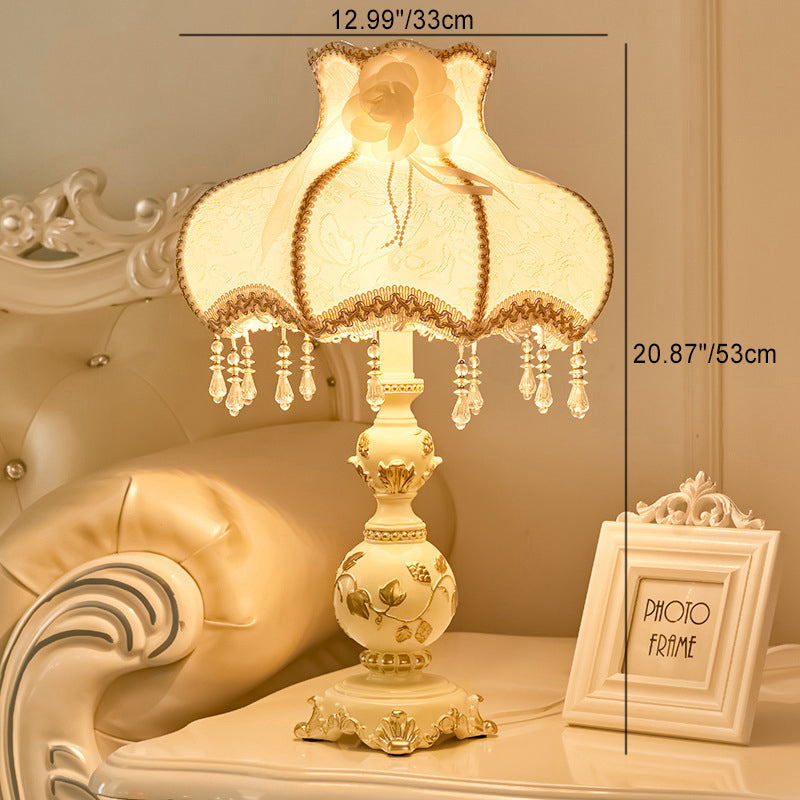 Traditional Fabric Vase Table Lamp