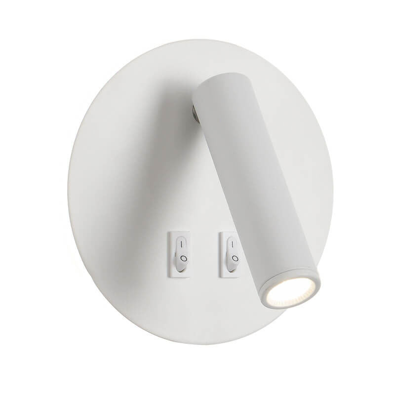 Simplicity Aluminum Rotate Circular LED Wall Sconce Lamp