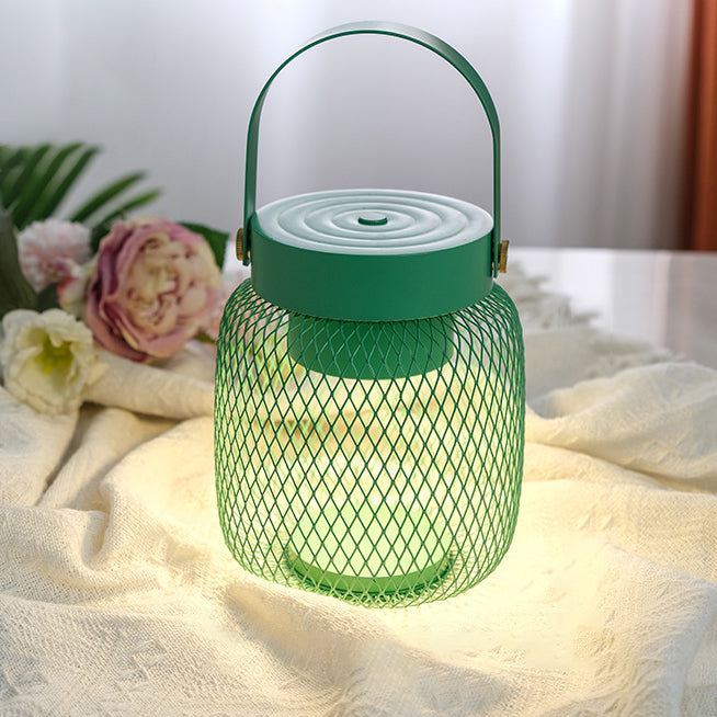 Contemporary Creative Bottle Iron Acrylic LED Table Lamp