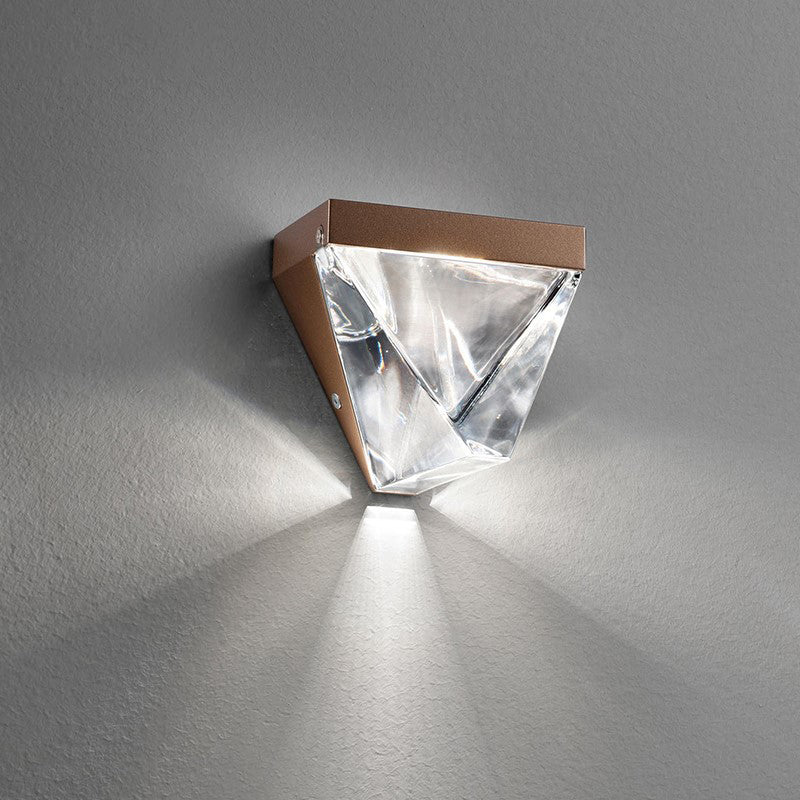 Creative Triangle Iron Crystal LED Wall Sconce Lamp