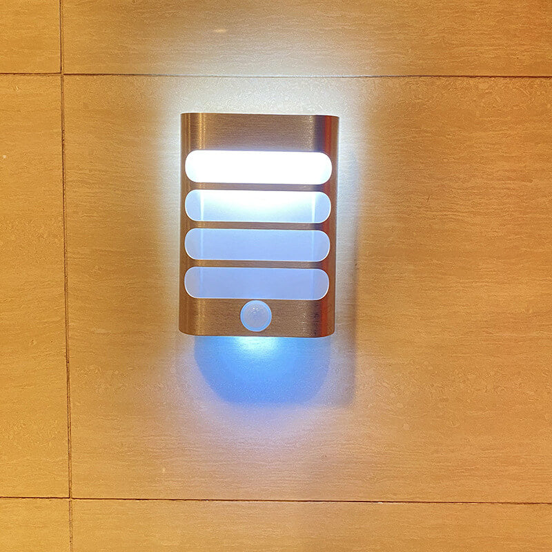 Rectangular Aluminum USB Rechargeable LED Wall Sconce Lamp