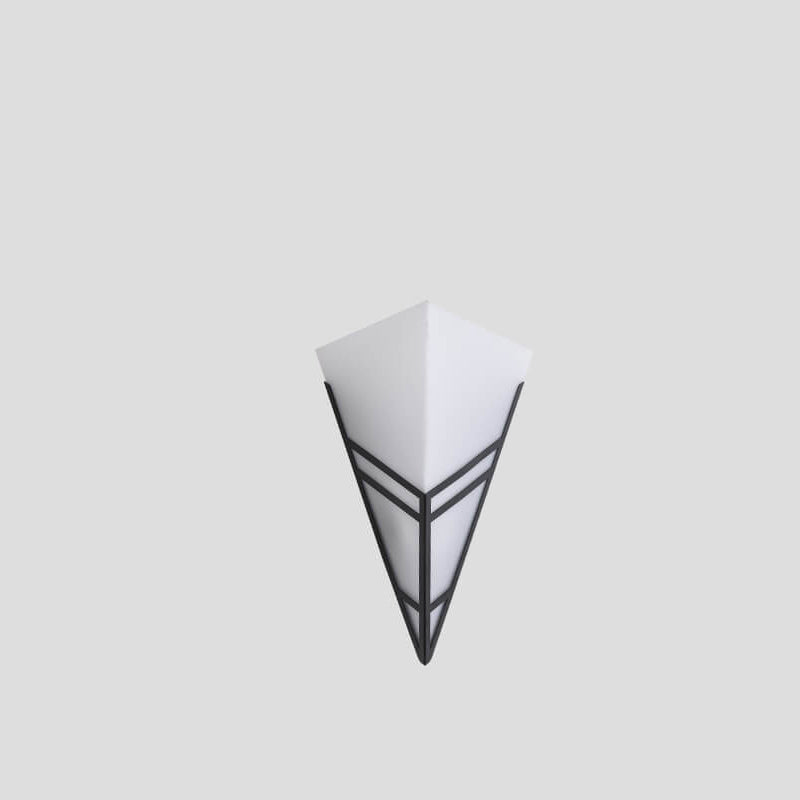 Nordic Iron Triangles Geometry 1-Light Wall Sconce Lamp