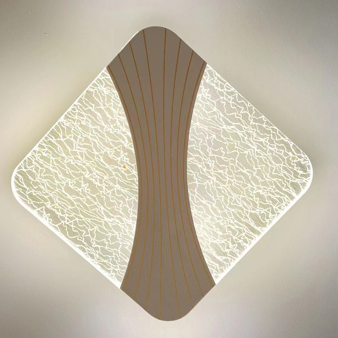 Round Diamond Hardware Acrylic LED Wall Sconce Lamp