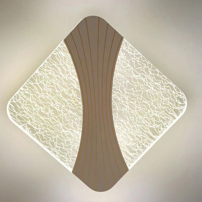 Round Diamond Hardware Acrylic LED Wall Sconce Lamp