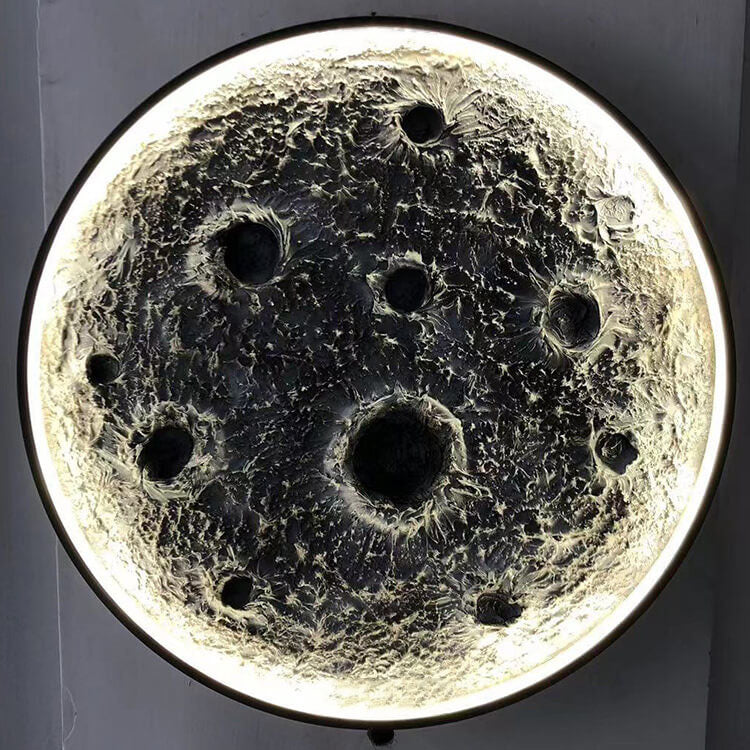 Minimalist Creative Moon Aluminum LED Wall Sconce Lamp