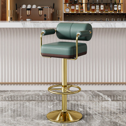 Contemporary Leather Bar Stool