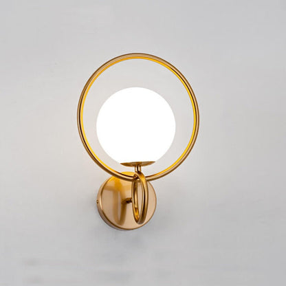 Modern Creative Circle Globe Shade 1-Light Wall Sconce Lamp