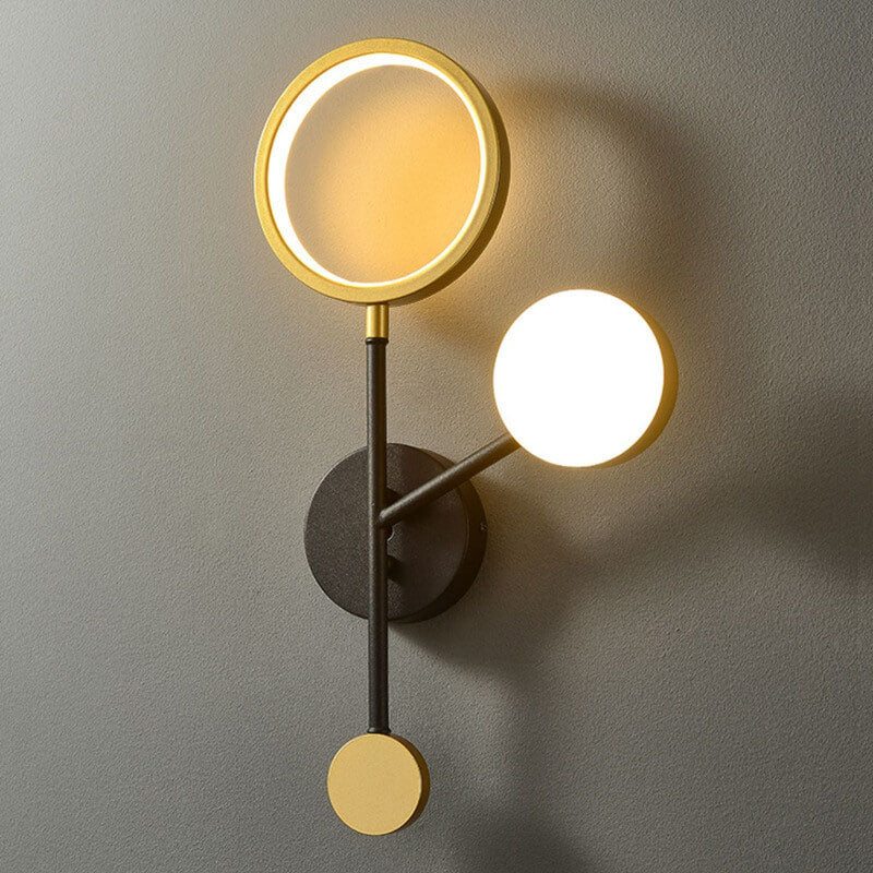 Creative Aluminum Lamp Ring Acrylic LED Wall Sconce Lamp