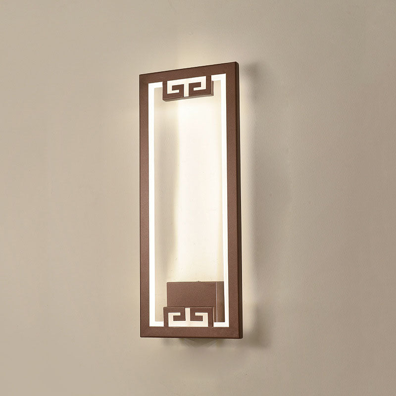 Chinese Lotus Leaf Iron Acrylic LED Wall Sconce Lamp