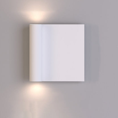 Square Up and Down Illuminated LED Wall Sconce Lamp