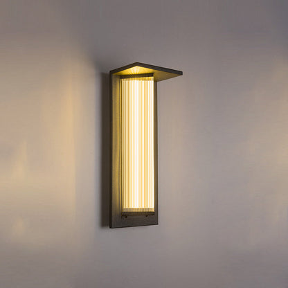 Simplicity Acrylic Shade LED Waterproof Wall Sconce Lamp