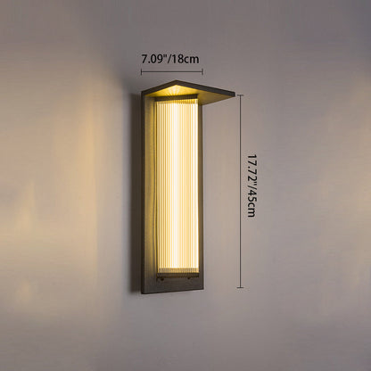 Simplicity Acrylic Shade LED Waterproof Wall Sconce Lamp