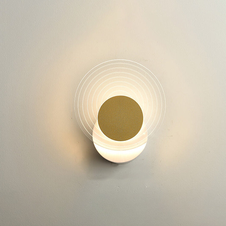 Light Luxury Gold Geometric Acrylic LED Wall Sconce Lamp
