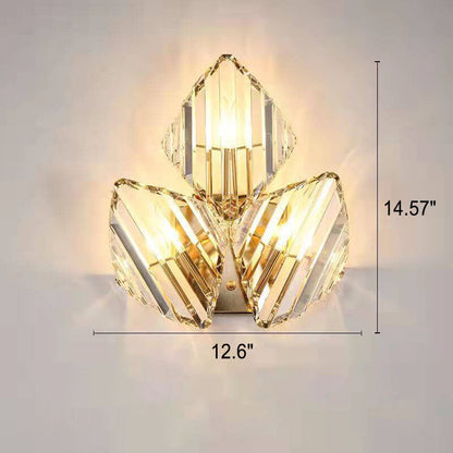 Light Triangle Geometry 1/2/3 Light Wall Sconce Lamp