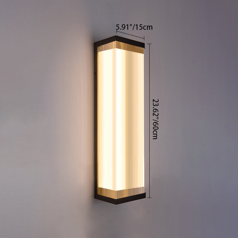Waterproof Steel Acrylic LED Outdoor Wall Sconce Lamp