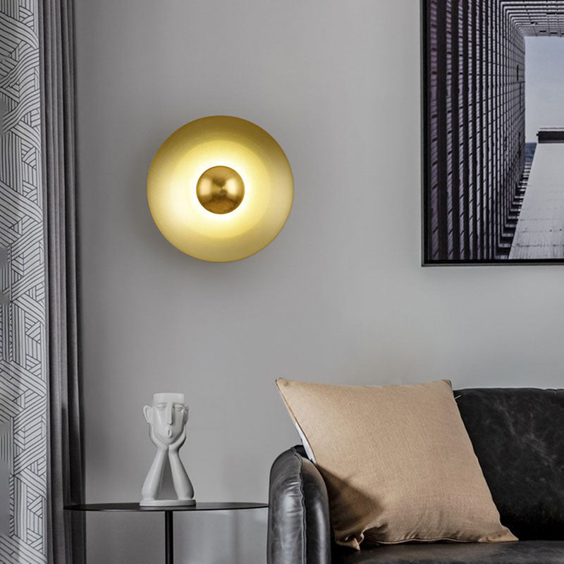 Macaron Flying Saucer Hardware LED Wall Sconce Lamp