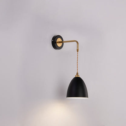 Iron Traditional Shape Shade 1-Light Wall Sconce Lamp