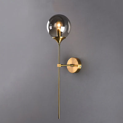 Creative Round Iron Glass 1-Light Wall Sconce Lamp