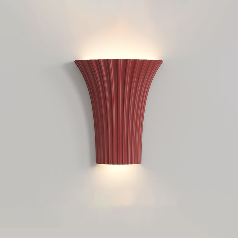 Half Cylinder Hardware Resin 1-Light Wall Sconce Lamp