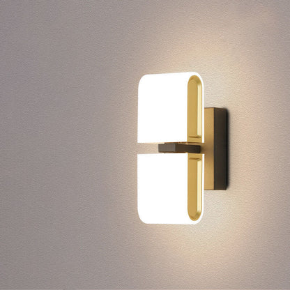 Minimalist Round Zinc Alloy Rotatable LED Wall Sconce Lamp