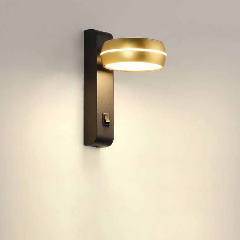 Round Rectangle Aluminum Iron PS LED Wall Sconce Lamp