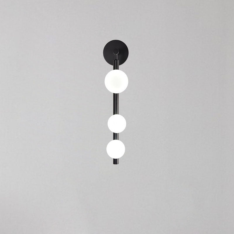 Simplicity Iron Glass Ball 3/5/7-Light Wall Sconce Lamp