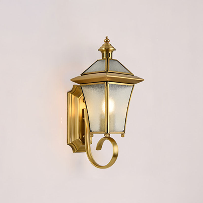 Quadrilateral Waterproof 1-Light Outdoor Wall Sconce Lamp