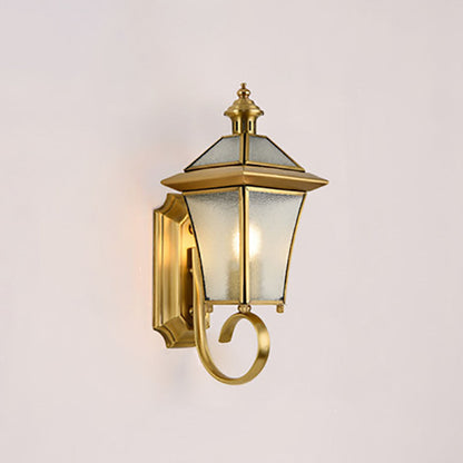 Quadrilateral Waterproof 1-Light Outdoor Wall Sconce Lamp