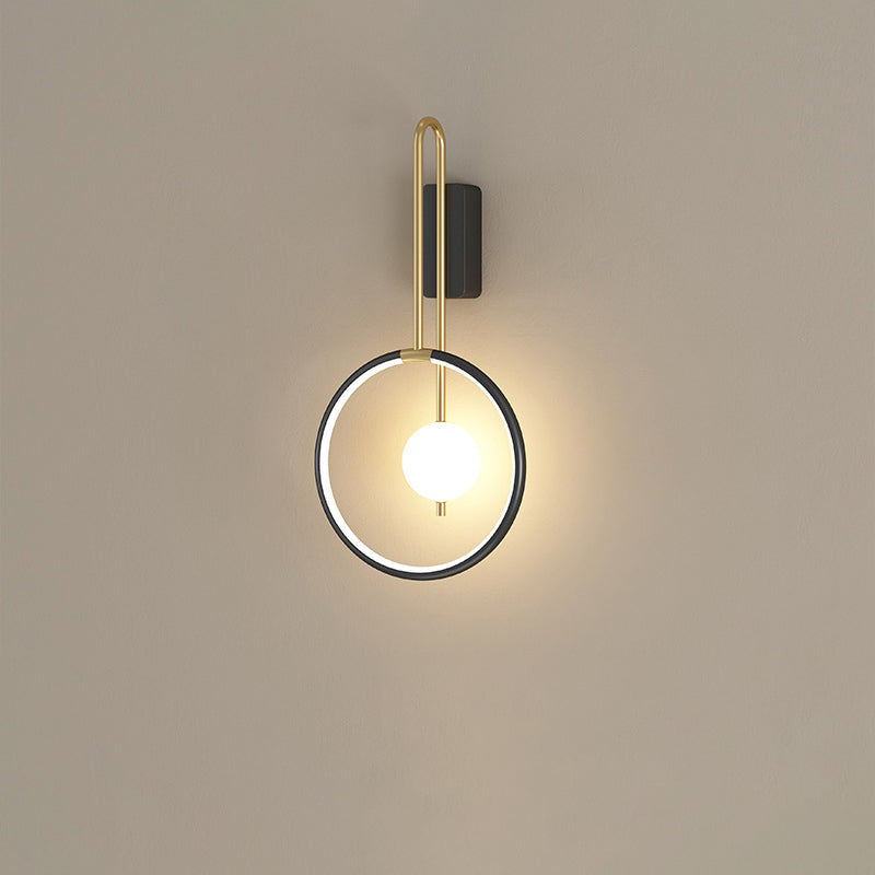 Simplicity Circle Ring Silicone Strip LED Wall Sconce Lamp