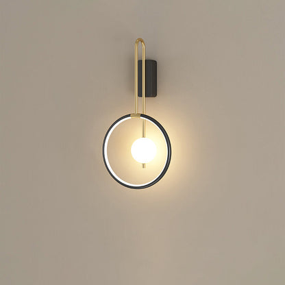 Simplicity Circle Ring Silicone Strip LED Wall Sconce Lamp