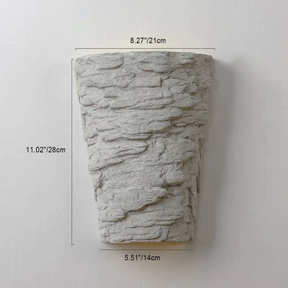 Simplicity Cement Round Shade 1-Light Wall Sconce Lamp