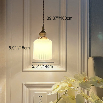 Round Cylinder Flower Brass Glass 1-Light Wall Sconce Lamp