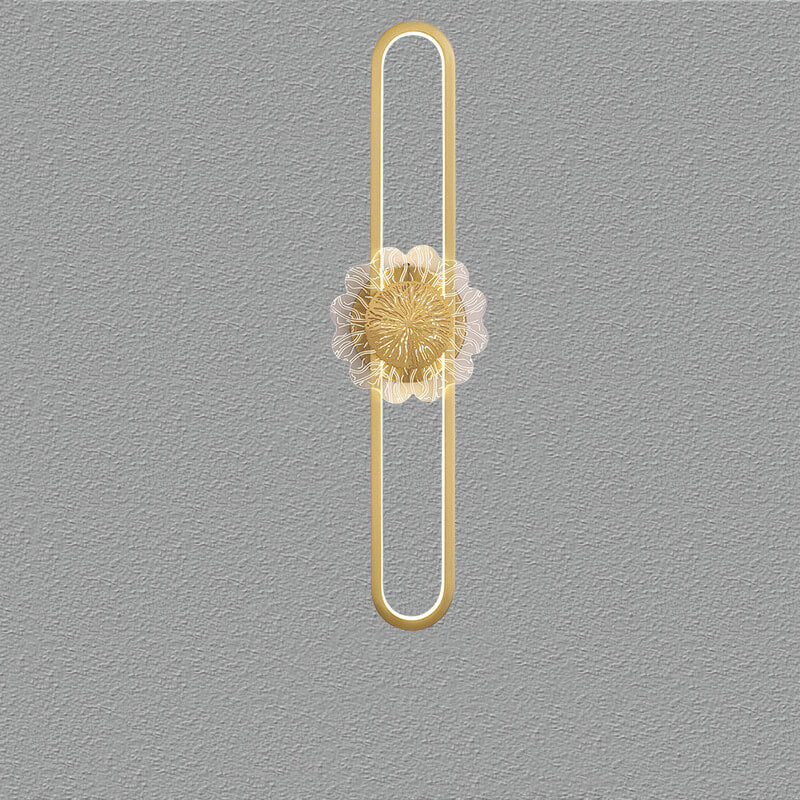 Full Copper Minimalist Ring Design LED Wall Sconce Lamp