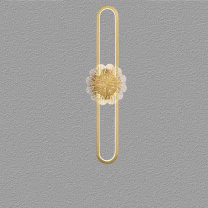 Full Copper Minimalist Ring Design LED Wall Sconce Lamp