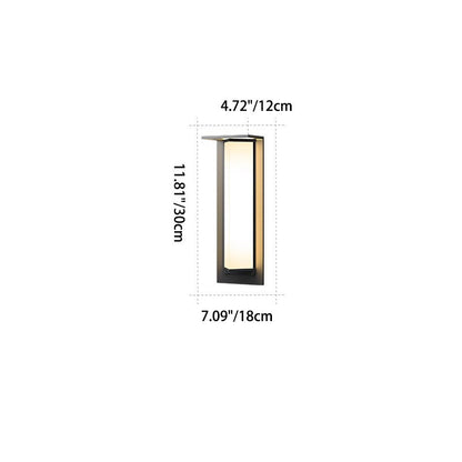 Simplicity PC Triangular Prism LED Outdoor Wall Sconce Lamp