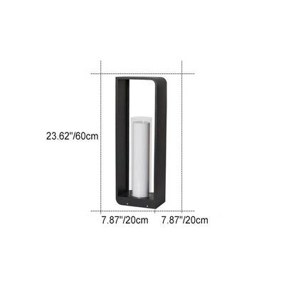 Modern Square Stainless LED Outdoor Lawn Landscape Light