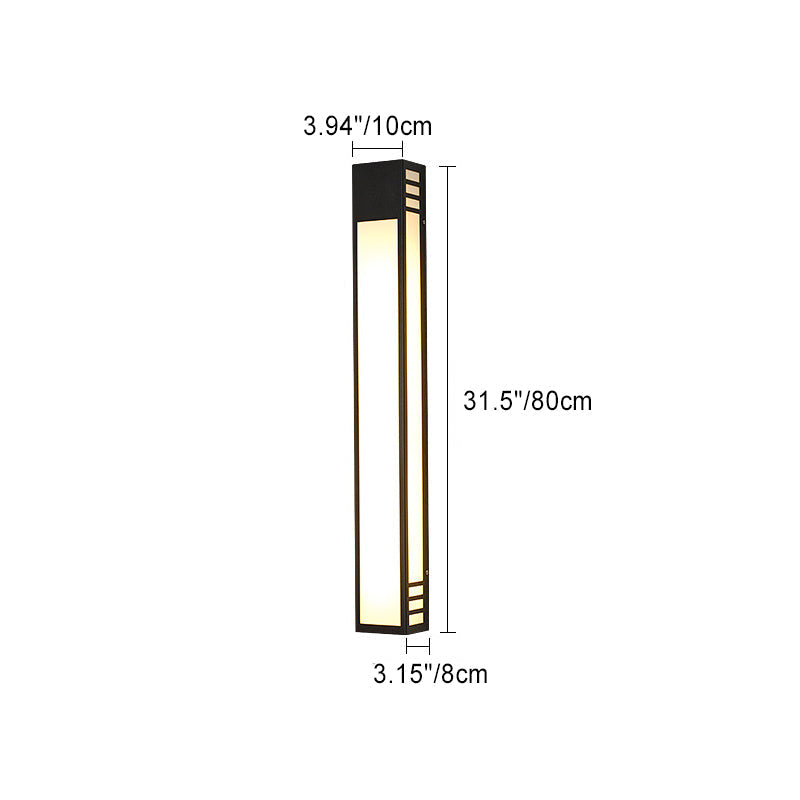 Simplicity Acrylic Column LED Waterproof Wall Sconce Lamp