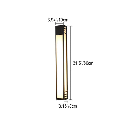 Simplicity Acrylic Column LED Waterproof Wall Sconce Lamp