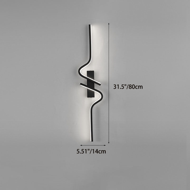 Creative Strip Aluminum Silicon Gel LED Wall Sconce Lamp