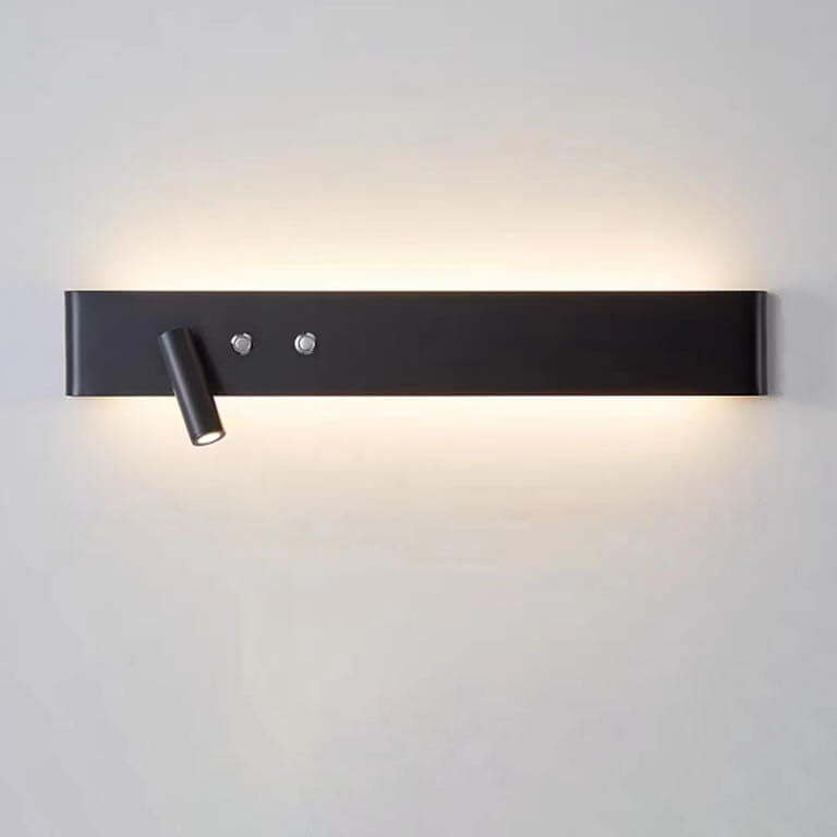 Minimalist Rectangular Aluminum Iron LED Wall Sconce Lamp