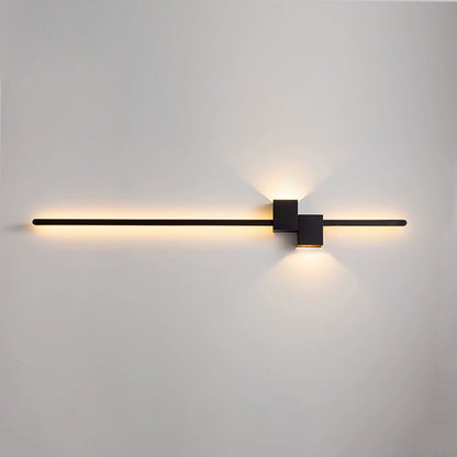 Strip Rectangle Iron Aluminum LED Wall Sconce Lamp