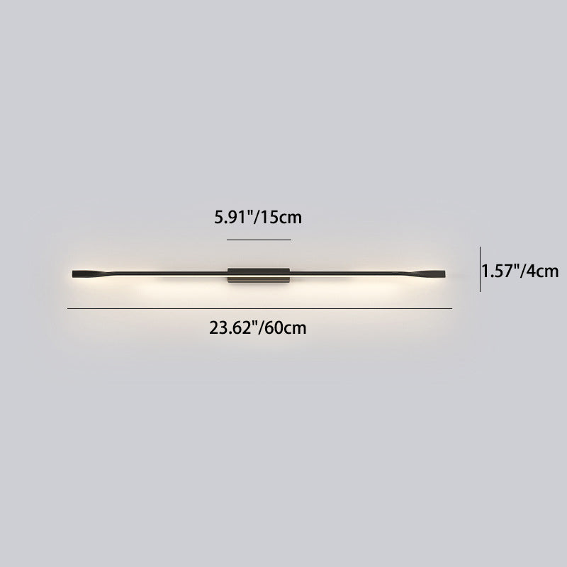 Aluminum Straight Line Silicone LED Wall Sconce Lamp
