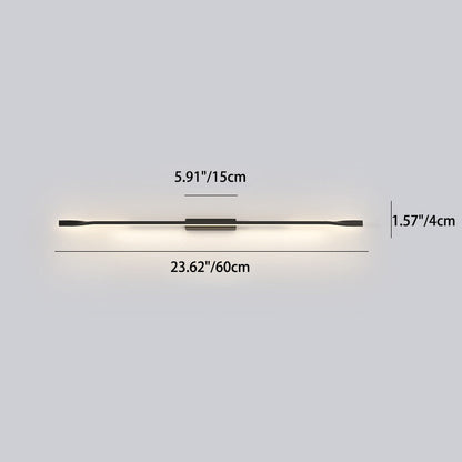 Aluminum Straight Line Silicone LED Wall Sconce Lamp