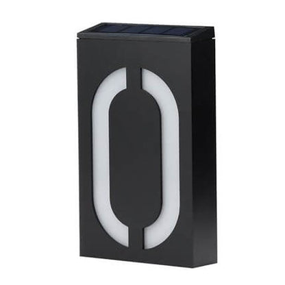 Solar Digital RGB LED Outdoor Decoration Wall Sconce Lamp