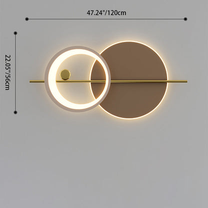 Modern Minimalist Round Iron Acrylic LED Wall Sconce Lamp