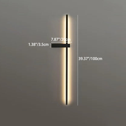 Iron Aluminum Silica Strip Line LED Wall Sconce Lamp