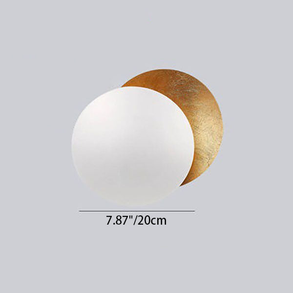 Modern Simplicity Alloy Round LED Wall Sconce Lamp