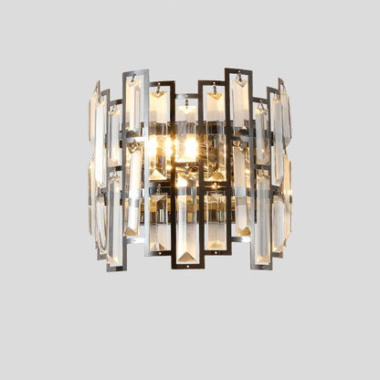 Stainless Multiple Rectangular 1/2 Light Wall Sconce Lamp