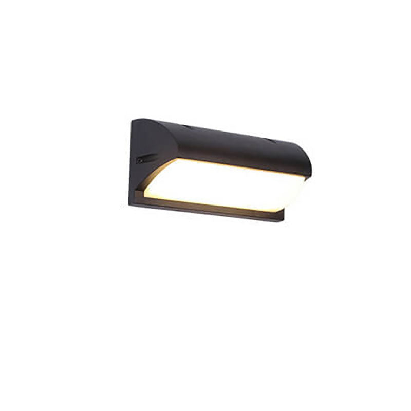 Geometry Outdoor Waterproof Sensor LED Wall Sconce Lamp