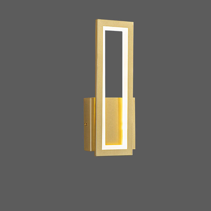 Solid Color Rectangular Acrylic LED Wall Sconce Lamp
